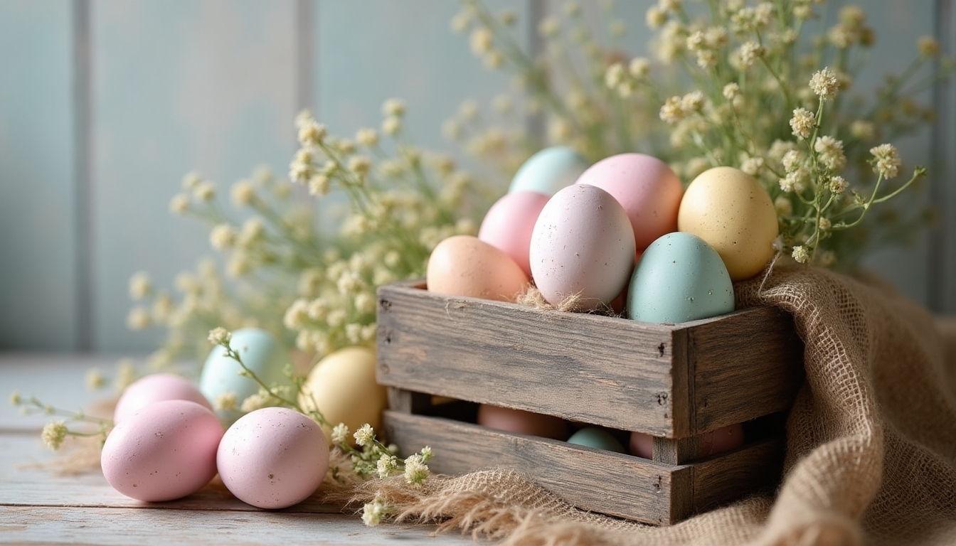 vintage crates easter display