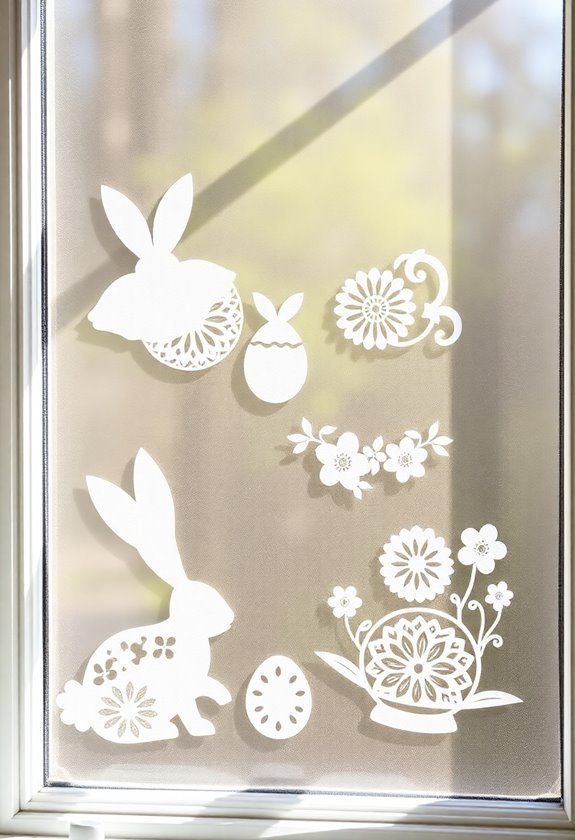 vintage easter paper cutouts