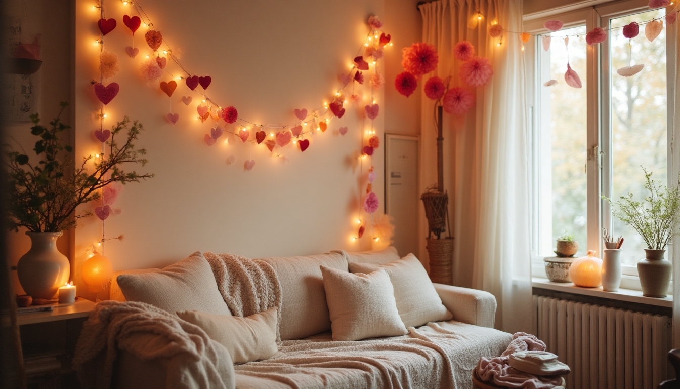 vintage heart garlands decorations