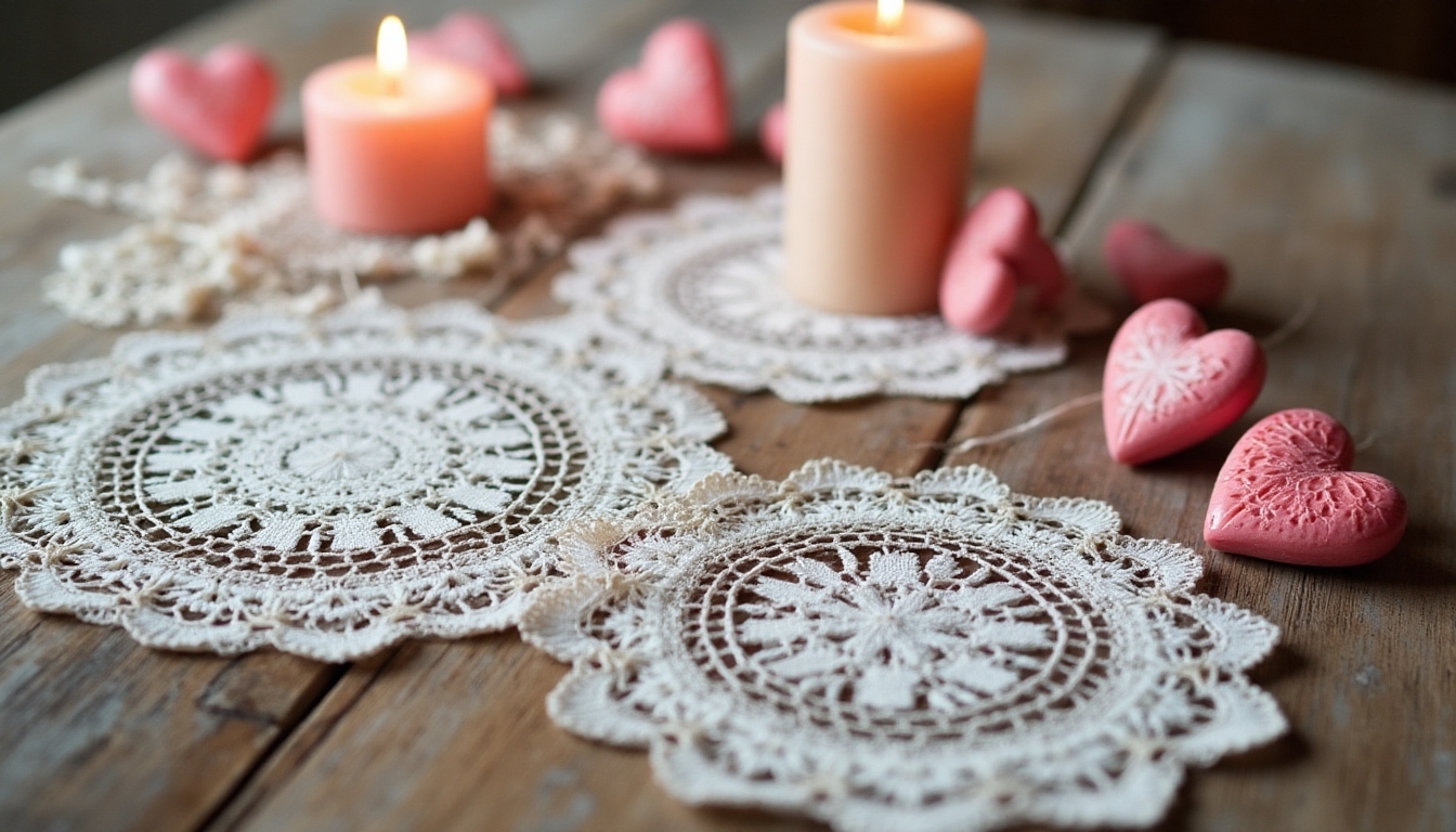 vintage lace romantic decor