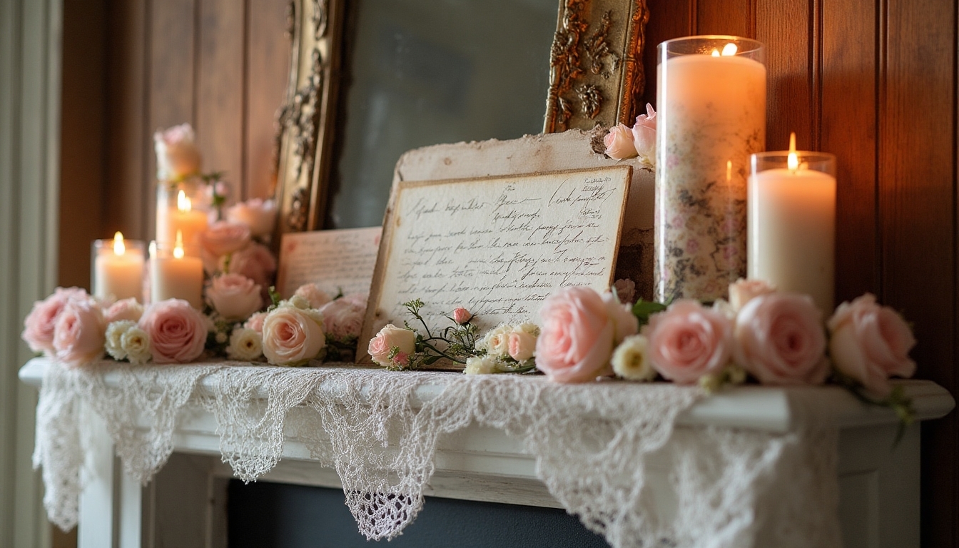 vintage love letter display