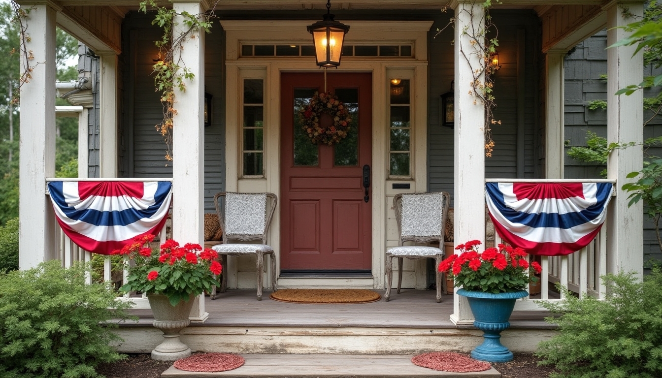 vintage patriotic banner crafting