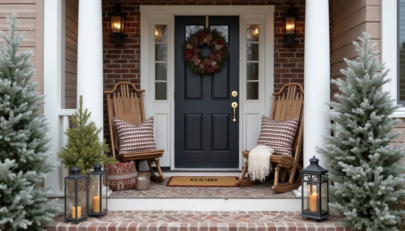 vintage winter garden decor