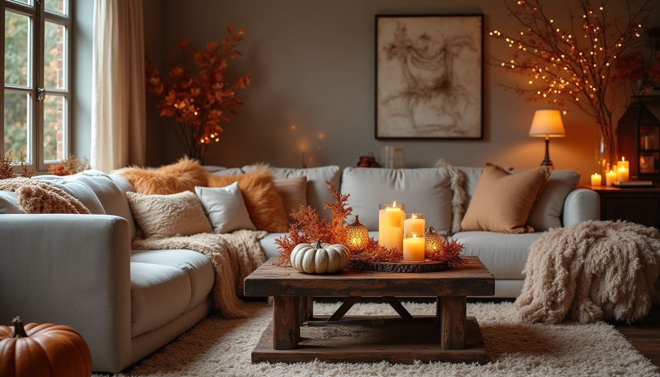 warm metallic accents glow