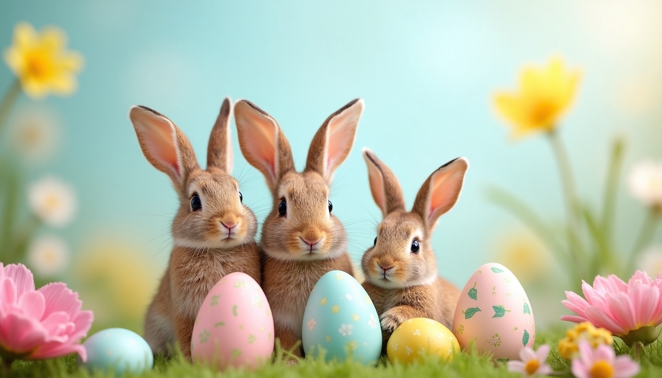 whimsical easter animal portraits