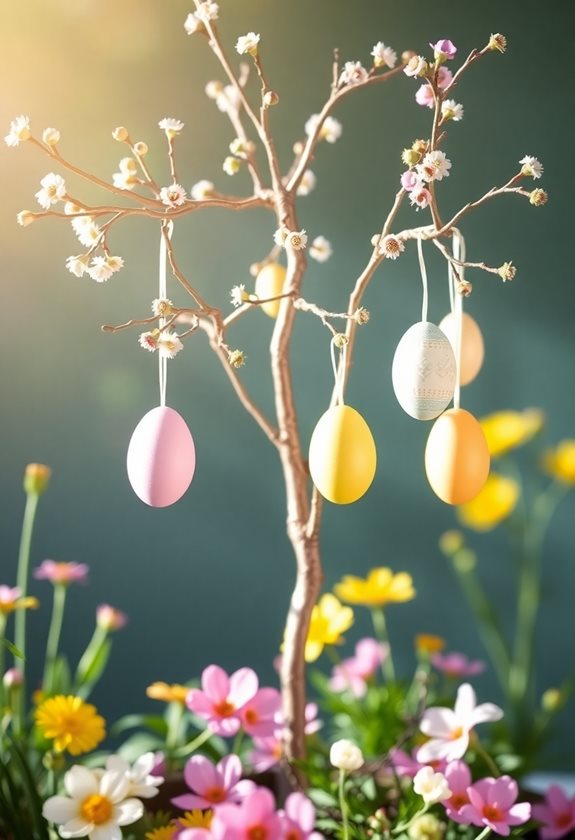 whimsical easter egg display