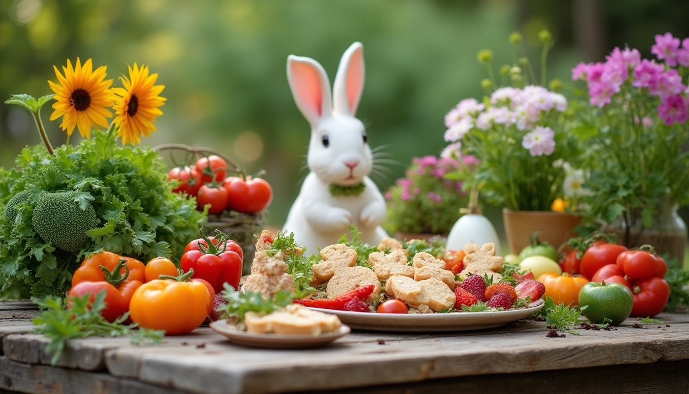 whimsical garden fresh snacks