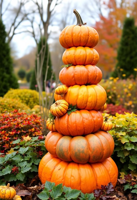 whimsical pumpkin topiary creations