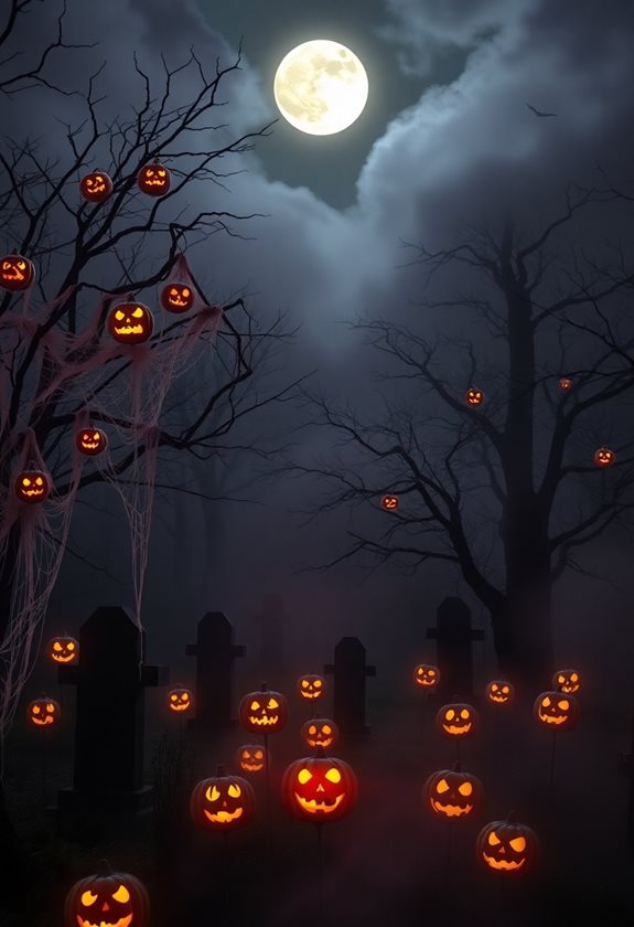 halloween party backdrop ideas