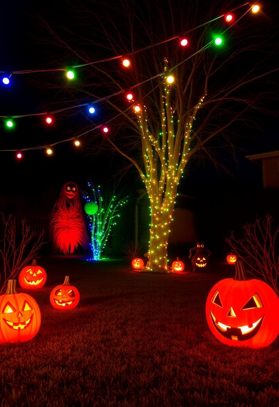 outdoor halloween lighting tips