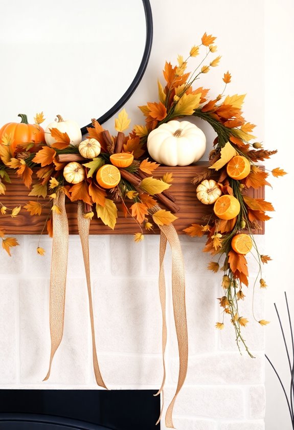 autumn garlands and banners