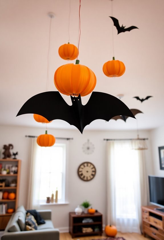 ceiling decorations save space