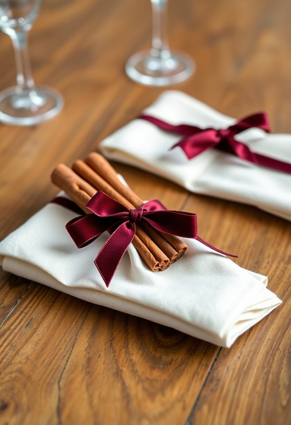 cinnamon stick napkin rings