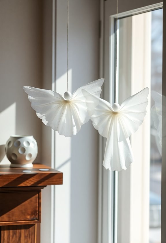 coffee filter angel decorations