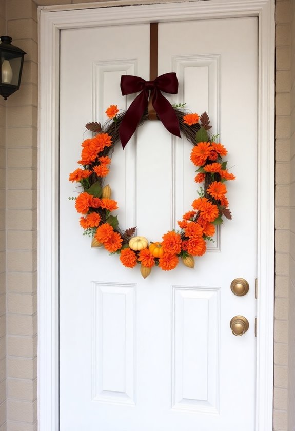 compact halloween door decor