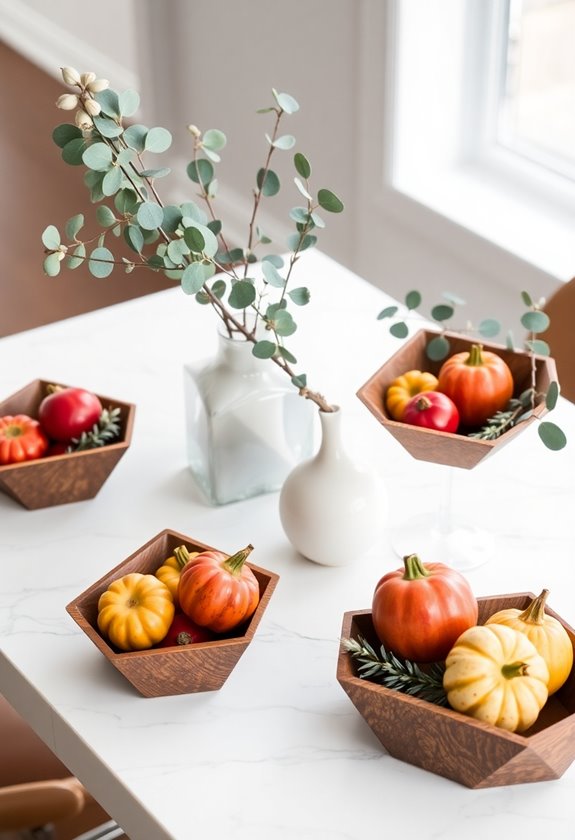 compact thanksgiving table centerpieces