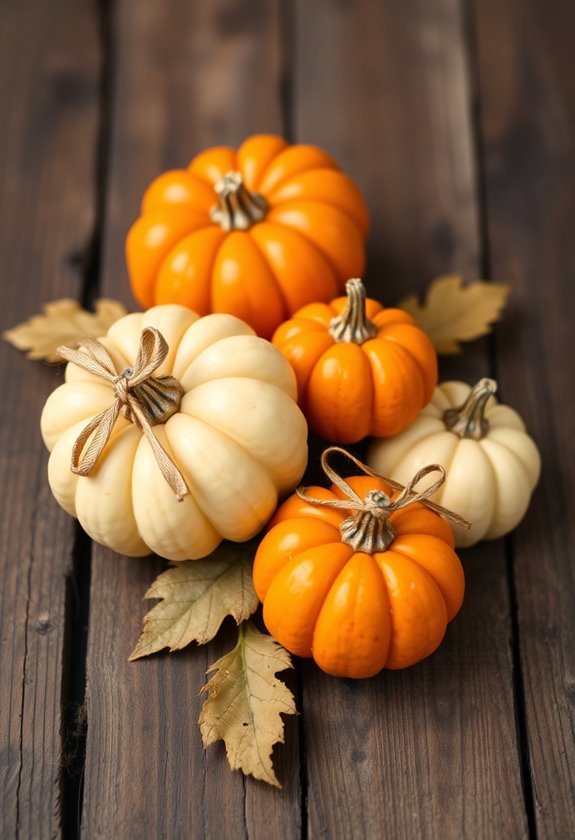 creative mini pumpkin centerpieces