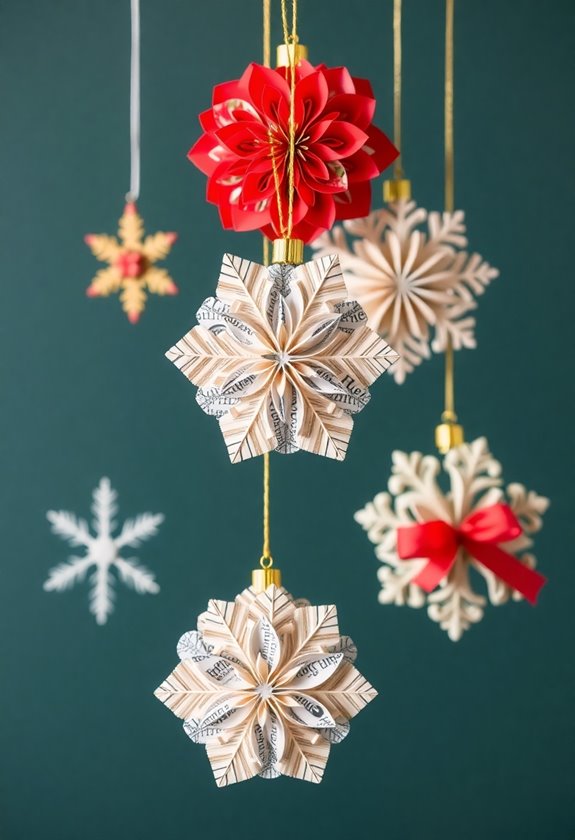 creative paper holiday decor