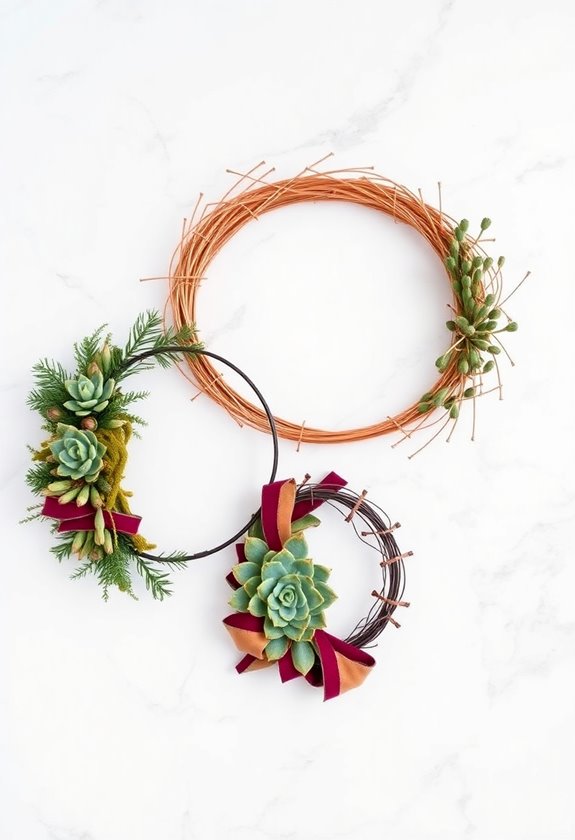 creative wreath material alternatives