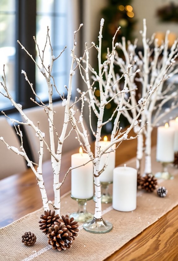 enchanting winter centerpiece creation