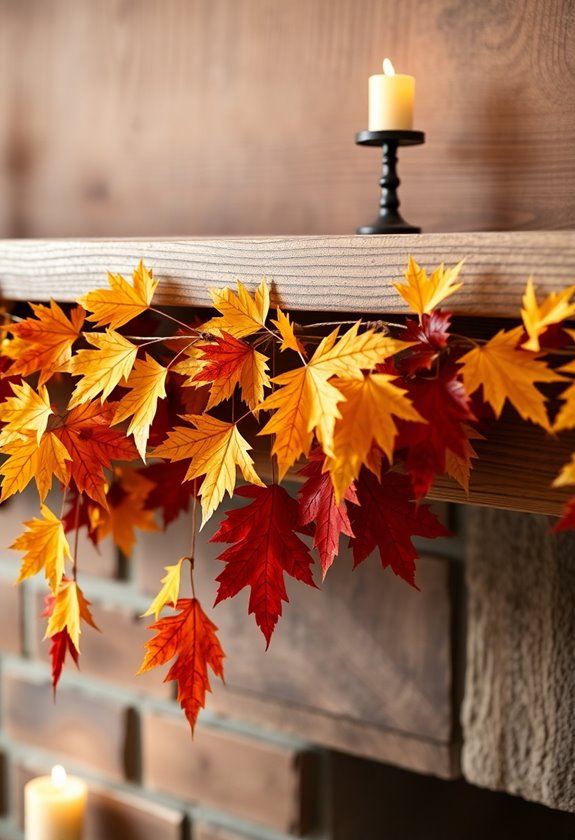 festive leaf garlands creation