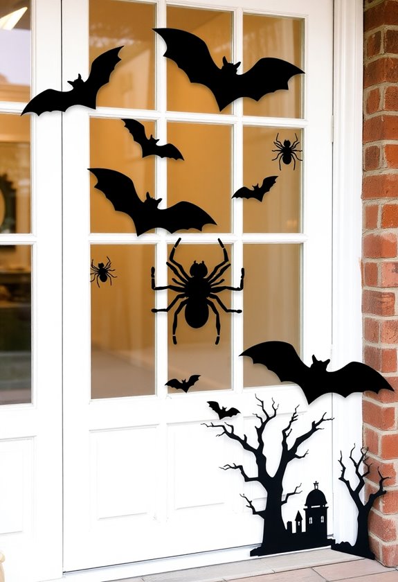 flat halloween decorations storage