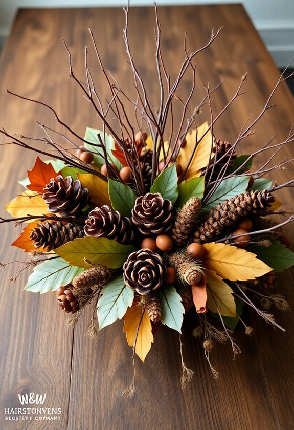 free autumn centerpiece materials