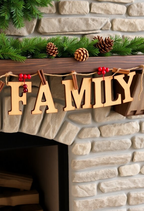 handmade family name garlands