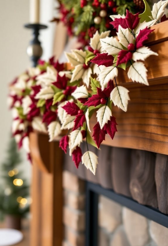 handmade felt christmas garland
