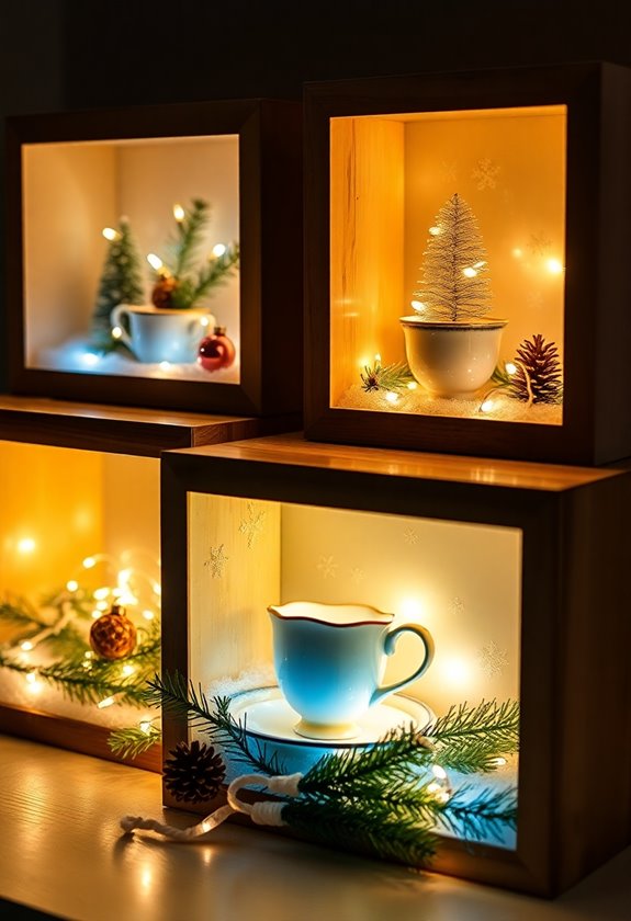illuminated miniature winter wonderlands