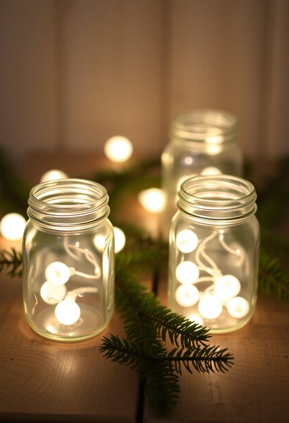 mason jar holiday luminaries