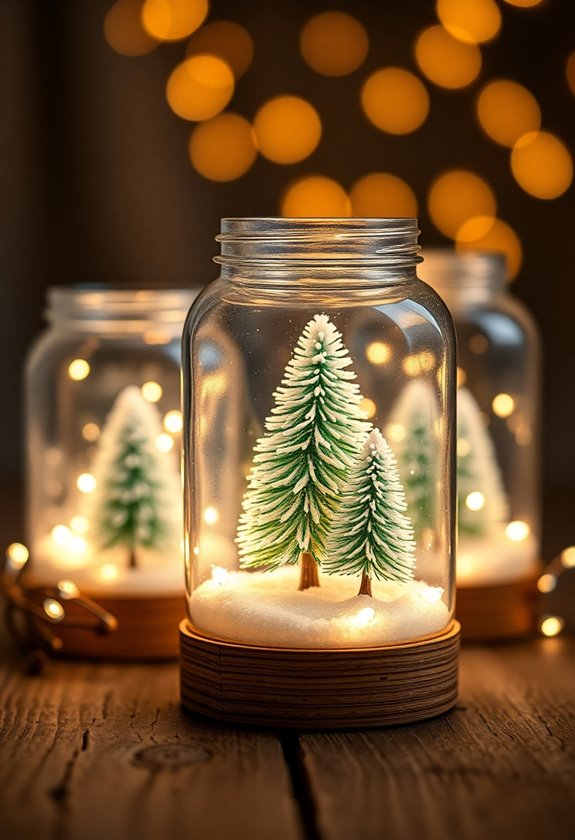mason jar winter luminaries