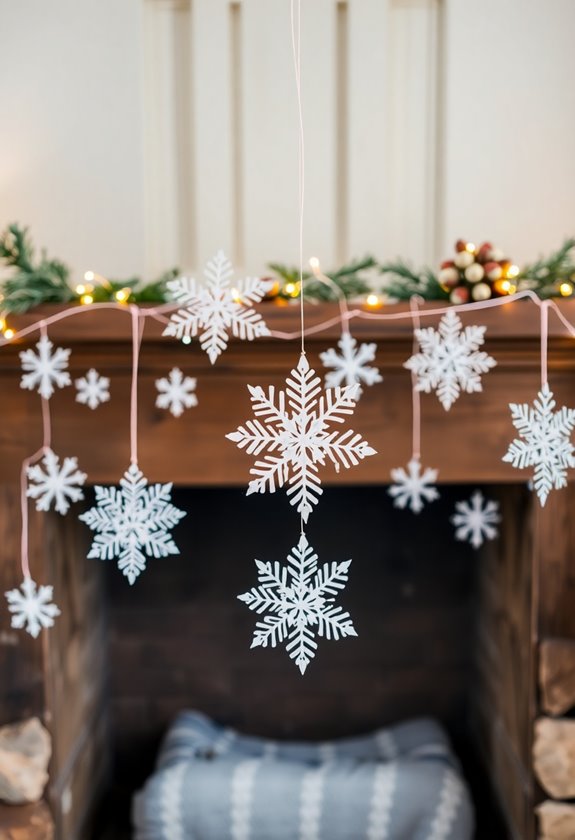 paper snowflake garland craft