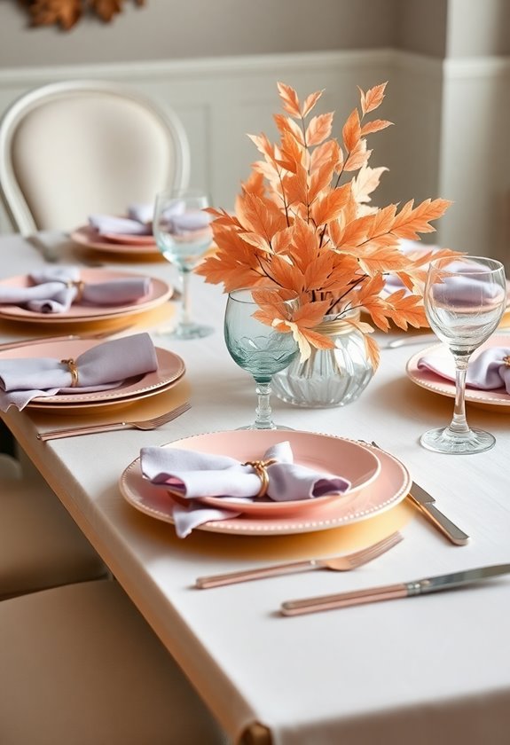 playful pastel table settings