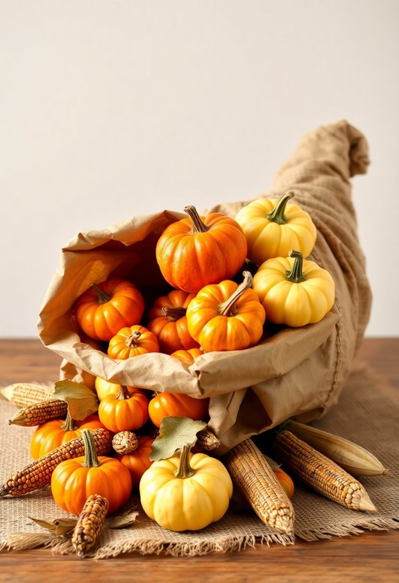 simple sturdy cornucopia construction