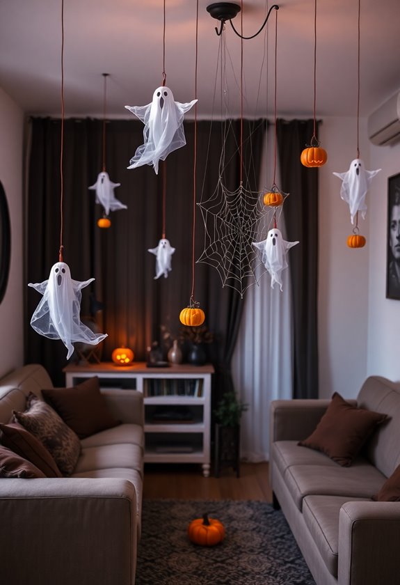 vertical decorating for hauntings