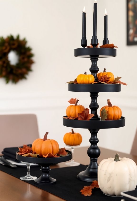 vertical halloween display ideas