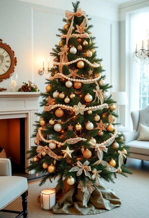 vintage christmas tree display