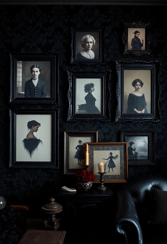 vintage gothic frame display