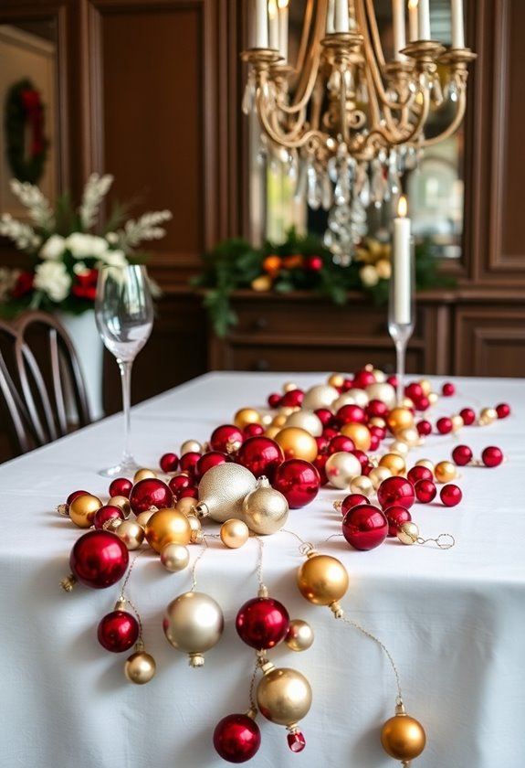 vintage ornament table decor