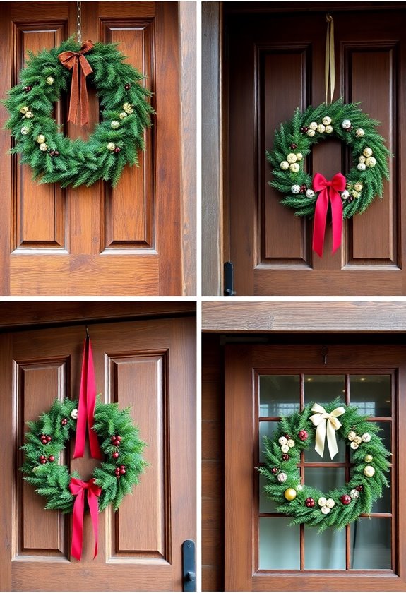 wreath display and hanging