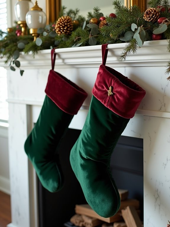 designer holiday mantel decor