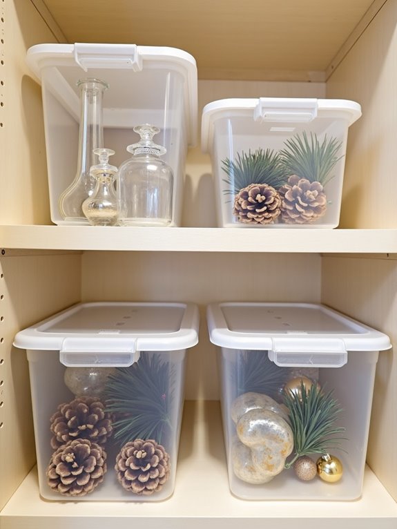 efficient holiday decoration storage