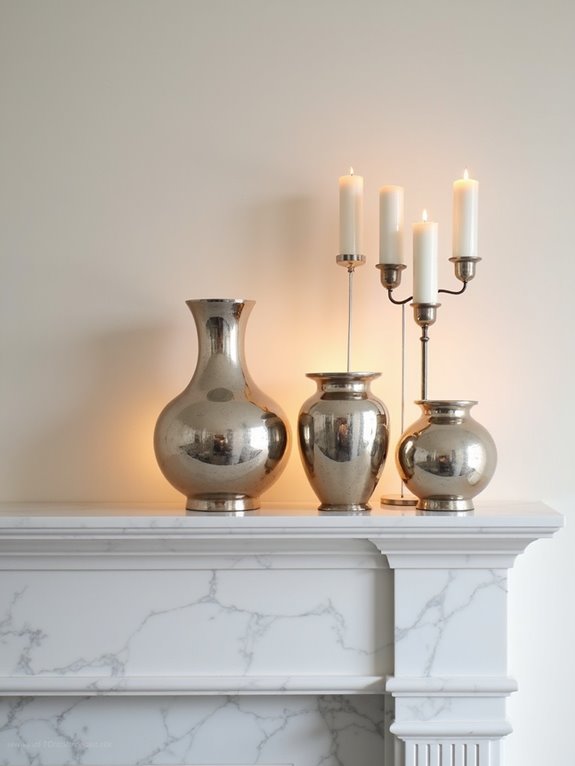 faux mercury glass decor