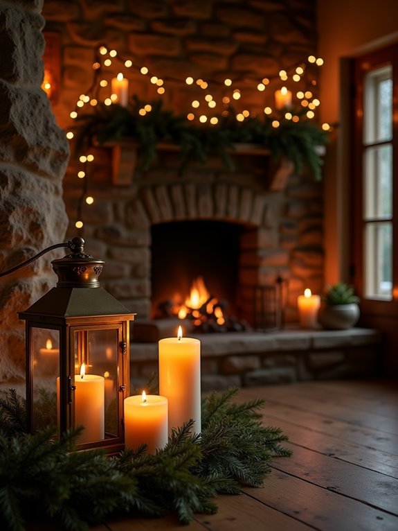 layered festive lighting ambiance