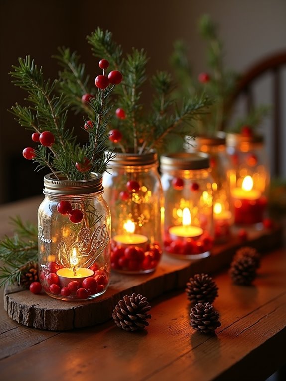mason jar holiday decorations