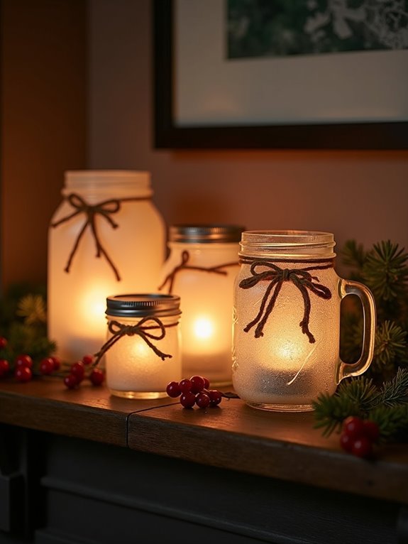 mason jar holiday decorations