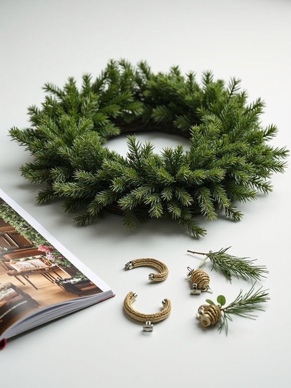 modular wreath attachment system