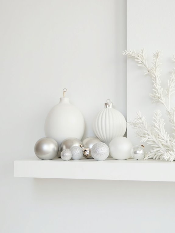 monochromatic holiday decor elegance