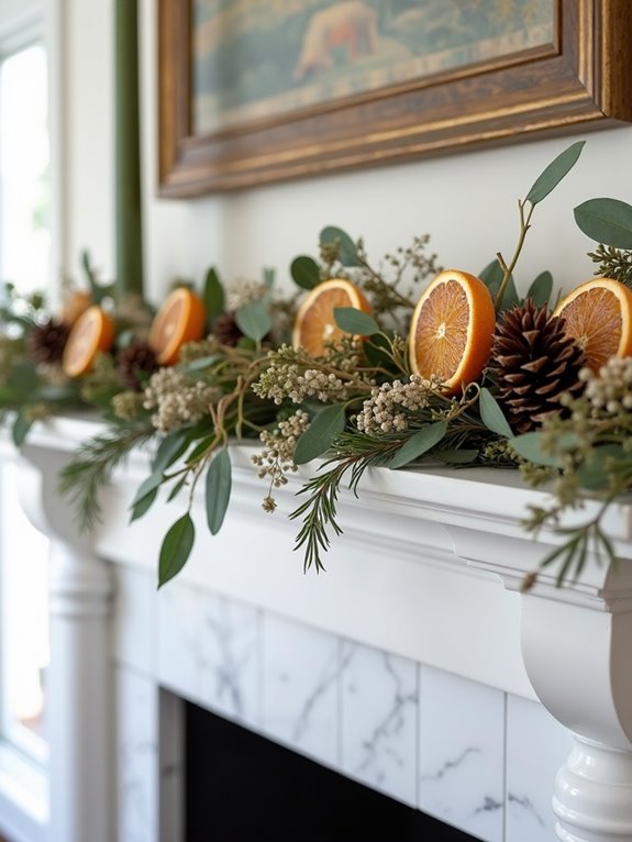 natural garland crafting materials